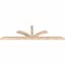 Ekena Millwork Richland Smooth Timber Gable Bracket, Douglas Fir, 96"W x 28"H x 3 1/2"D x 3 1/2"F, 7/12 Pitch GBW096X28X0404RIC00SDF - alternate 3